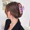 Flower Hair Clips for Women Girls Floral Pattern Print Hair Claw Clips Cute Acrylic Hair Jaw Clips Strong Hold Non-Slip Hair Clamps for Thin Thick Hair Spring Summer Hair Accessories